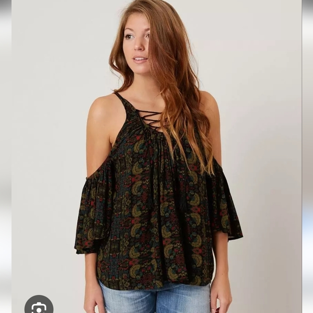 Sea Gypsies Cold Shoulder Blouse Sz Small